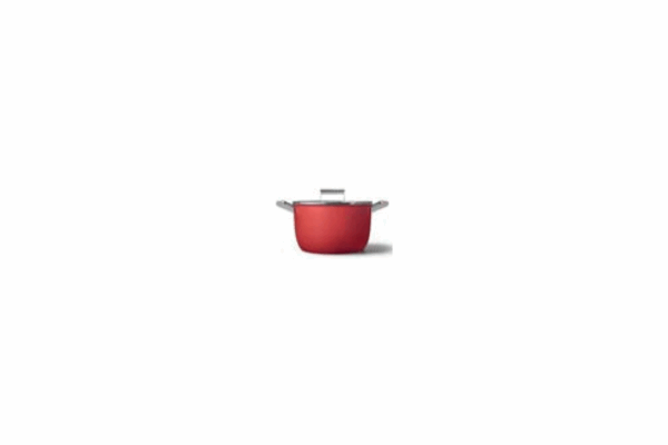 Smeg 26CM CASSEROLE PAN WITH LID (Matt Black) - Image 2