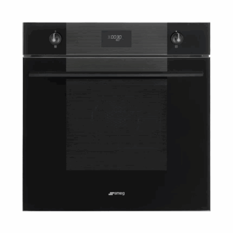 smeg 60cm electric oven black glass